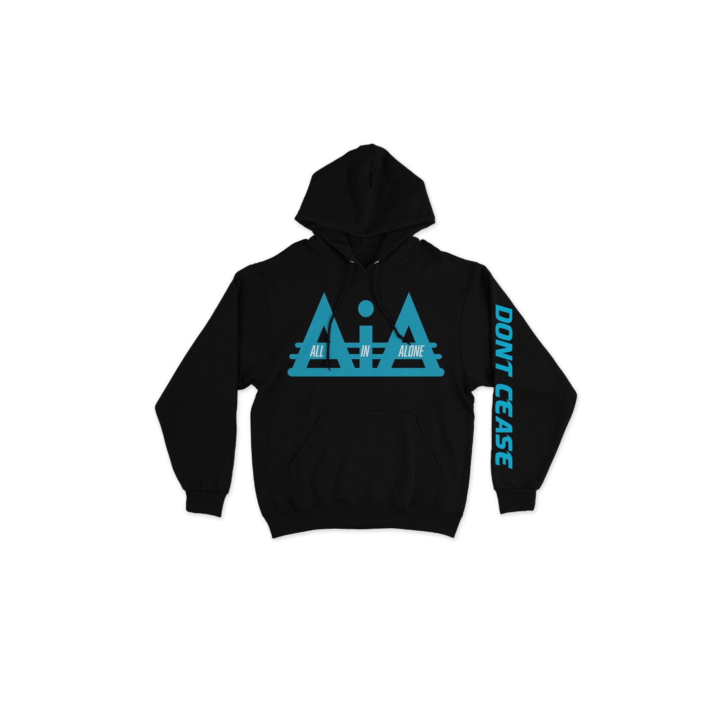 BLACK/BABY BLUE AiA joggersuit top