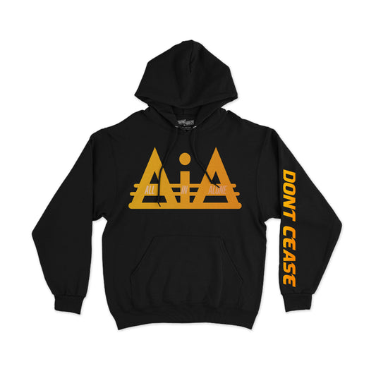 BLACK/ORANGE AiA joggersuit top